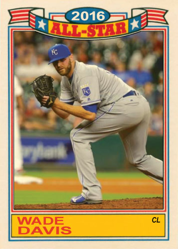 Wade Davis 2016 All-Star Royals custom card