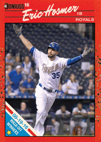 Eric Hosmer Royals Walk-Off winners custom card
