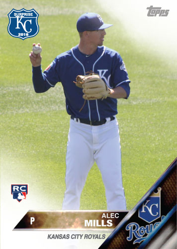Alec Mills 2016 Spring Training Kansas City Royals custom card