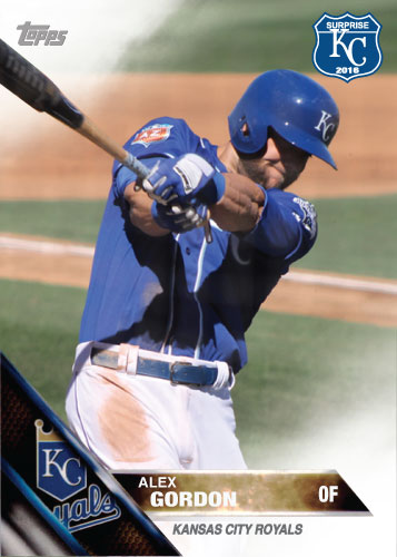 Alex Gordon 2016 Spring Training Kansas City Royals custom card