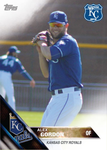 Alex Gordon 2016 Spring Training Kansas City Royals custom card