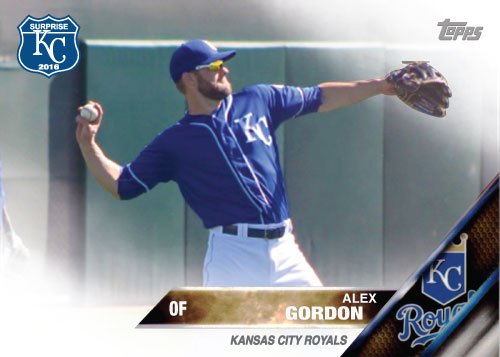 Alex Gordon 2016 Spring Training Kansas City Royals custom card