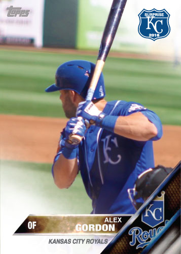 Alex Gordon 2016 Spring Training Kansas City Royals custom card