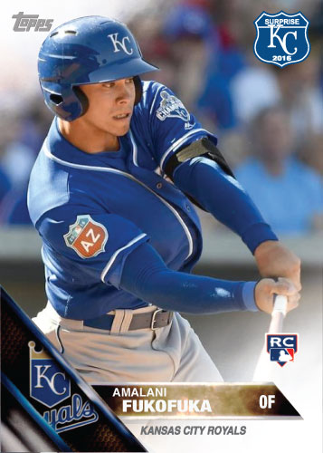 Amalani Fukofuka 2016 Spring Training Kansas City Royals custom card  