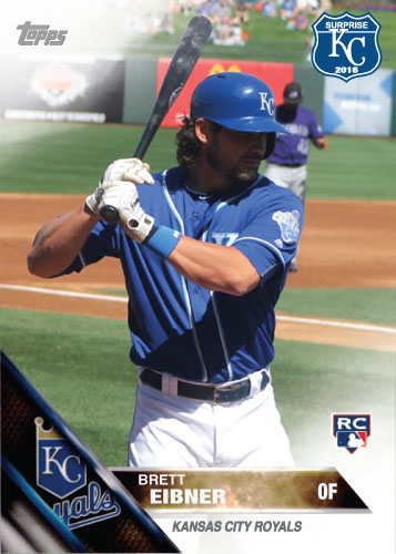 Brett Eibner 2016 Spring Training Kansas City Royals custom card