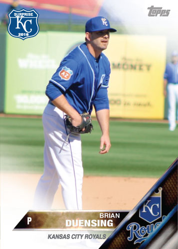 Brian Duensing 2016 Spring Training Kansas City Royals custom card