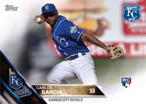Carlos Garcia 2016 Spring Training Kansas City Royals custom card  
