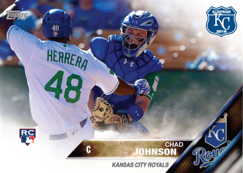 Chad Johnson 2016 Spring Training Kansas City Royals custom card