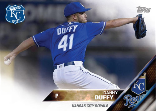 Danny Duffy 2016 Spring Training Kansas City Royals custom card
