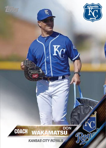 Don Wakamatsu 2016 Spring Training Kansas City Royals custom card