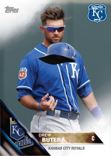 Drew Butera 2016 Spring Training Kansas City Royals custom card