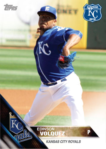 Edinson Volquez 2016 Spring Training Kansas City Royals custom card