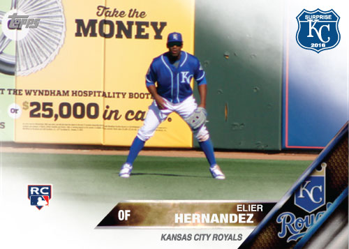 Elier Hernandez 2016 Spring Training Kansas City Royals custom card