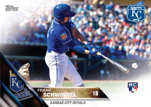 Frank Schwindel 2016 Spring Training Kansas City Royals custom card