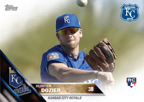 Hunter Dozier 2016 Spring Training Kansas City Royals custom card