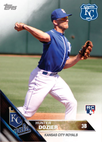 Hunter Dozier 2016 Spring Training Kansas City Royals custom card