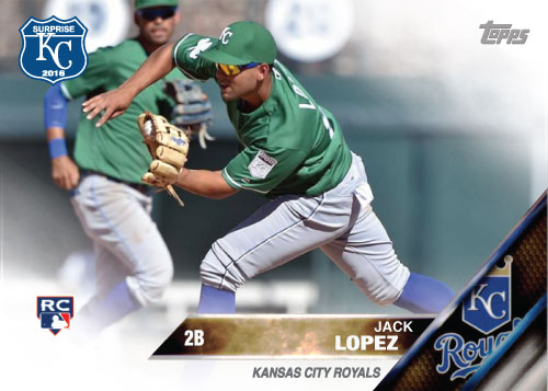 Jack Lopez 2016 Spring Training Kansas City Royals custom card