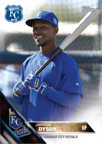 Jarrod Dyson 2016 Spring Training Kansas City Royals custom card