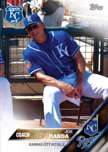 Joe Randa 2016 Spring Training Kansas City Royals custom card