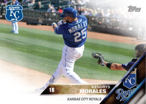 Kendrys Morales 2016 Spring Training Kansas City Royals custom card
