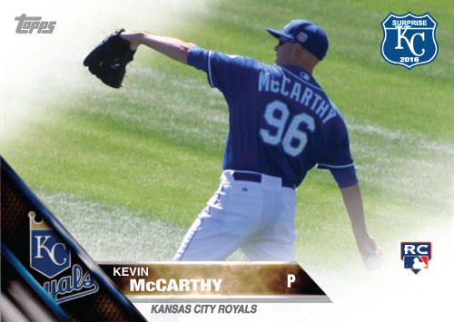 Kevin McCarthy 2016 Spring Training Kansas City Royals custom card