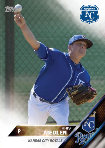 Kris Medlen 2016 Spring Training Kansas City Royals custom card