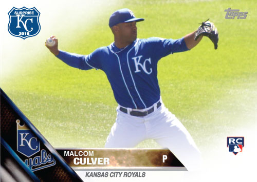 Malcom Culver 2016 Spring Training Kansas City Royals custom card