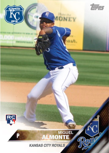 Miguel Almonte 2016 Spring Training Kansas City Royals custom card