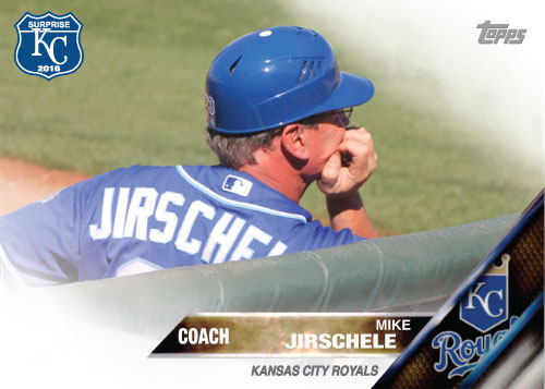 Mike Jirschele 2016 Spring Training Kansas City Royals custom card