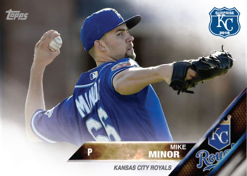 Mike Minor 2016 Spring Training Kansas City Royals custom card