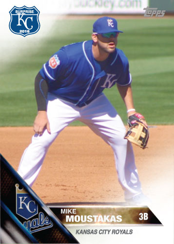 Mike Moustakas 2016 Spring Training Kansas City Royals custom card