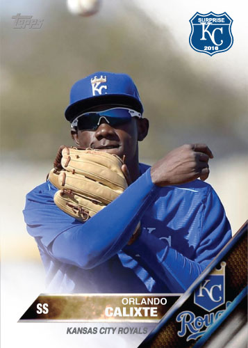 Orlando Calixte 2016 Spring Training Kansas City Royals custom card