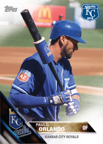 Paulo Orlando 2016 Spring Training Kansas City Royals custom card
