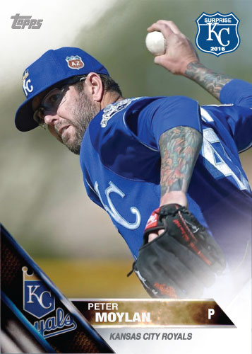 Peter Moylan 2016 Spring Training Kansas City Royals custom card