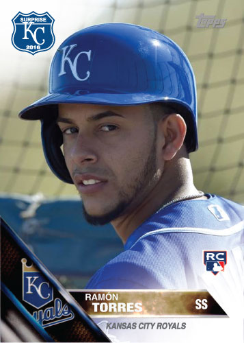 Ramon Torres 2016 Spring Training Kansas City Royals custom card