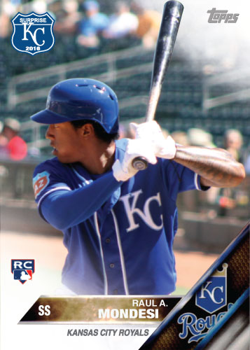 Raul Mondesi Jr. 2016 Spring Training Kansas City Royals custom card