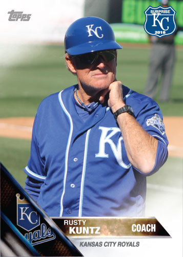 Rusty Kuntz 2016 Spring Training Kansas City Royals custom card
