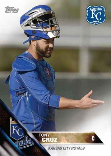 Tony Cruz 2016 Spring Training Kansas City Royals custom card
