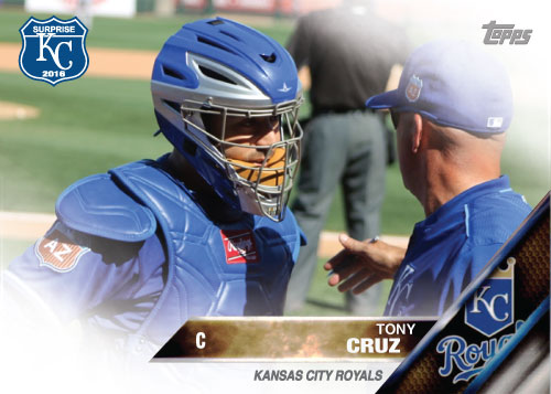 Tony Cruz 2016 Spring Training Kansas City Royals custom card