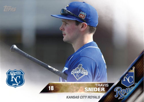 Travis Snider 2016 Spring Training Kansas City Royals custom card