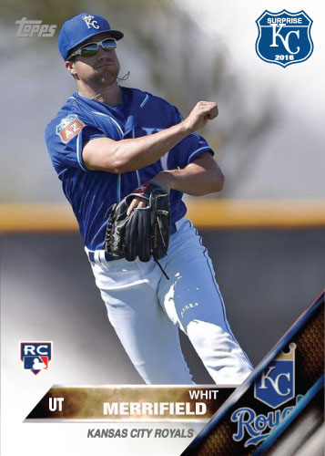 Whit Merrifield 2016 Spring Training Kansas City Royals custom card