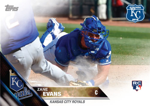 Zane Evans 2016 Spring Training Kansas City Royals custom card
