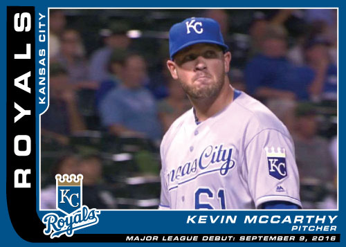 Major League Debut Royals custom card - Kevin McCarthy
