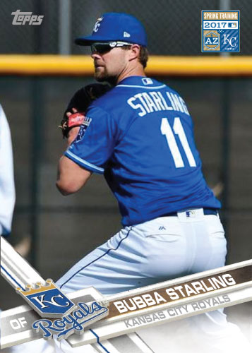 Bubba Starling 2017 Royals Spring Training custom card