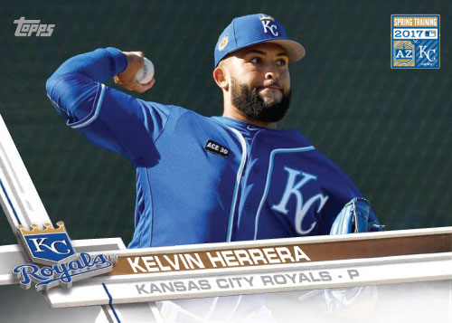 Kelvin Herrera 2016 Royals Spring Training custom card