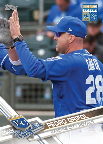 Pedro Grifol 2017 Royals Spring Training custom card