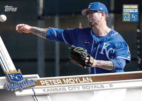 Peter Moylan 2017 Royals Spring Training custom card