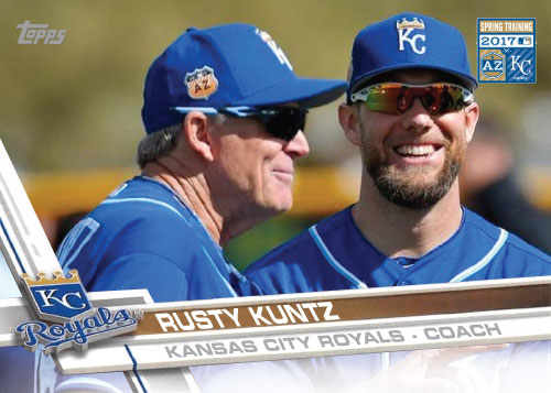 Rusty Kuntz 2017 Royals Spring Training custom card