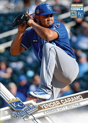 Yender Caramo 2017 Royals Spring Training custom card