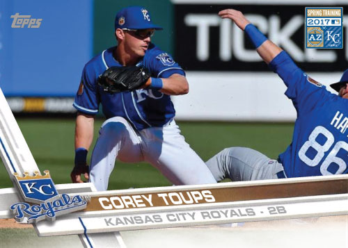 Corey Toups 2017 Royals Spring Training custom card 